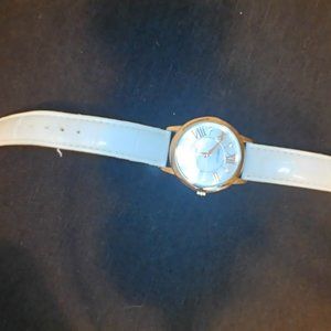 Embassy Woman's "Costume" Watch, White and Silver